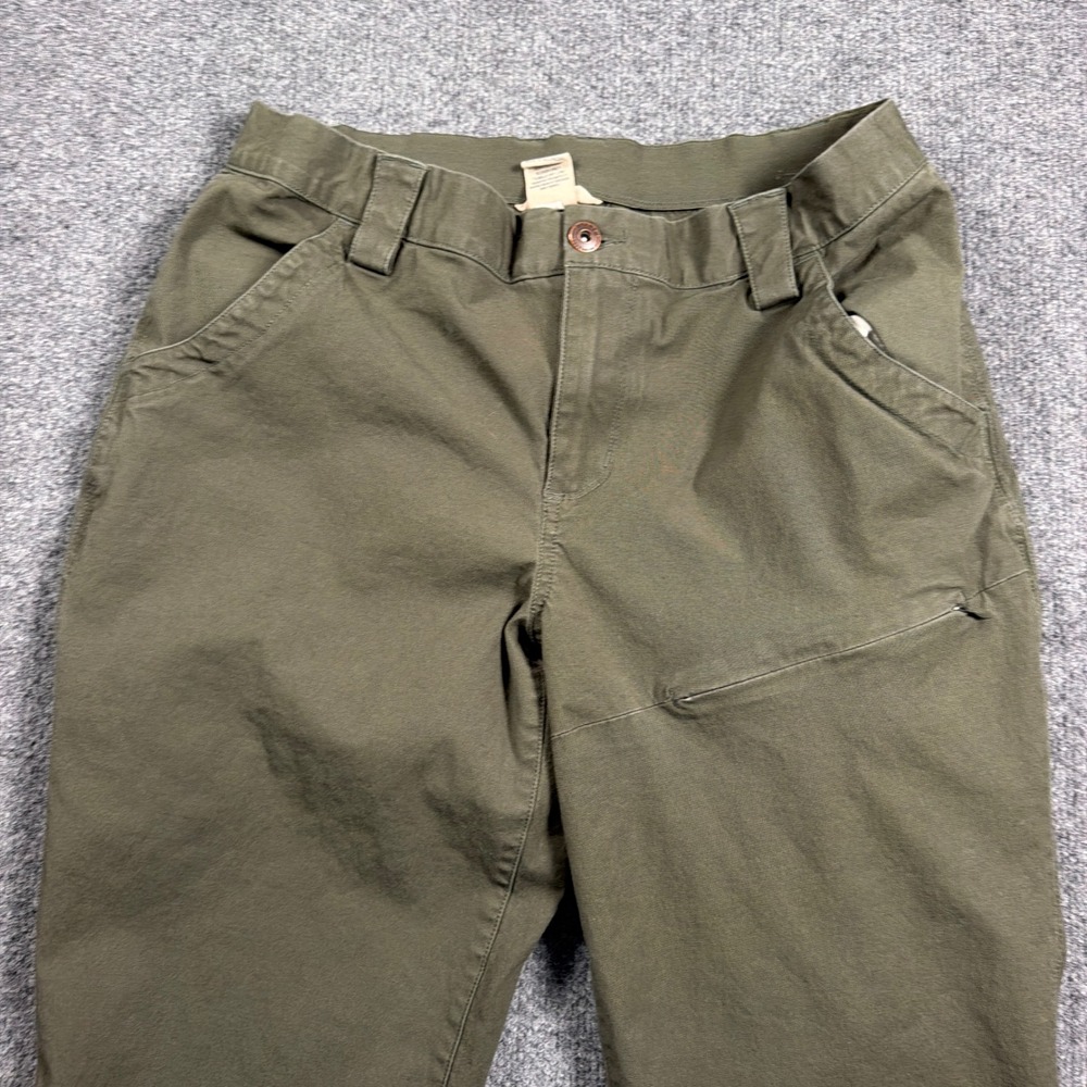 Duluth Rootstock Gardening Petal Pushers Capri Pants Womens 10 Olive Green - Picture 2 of 12